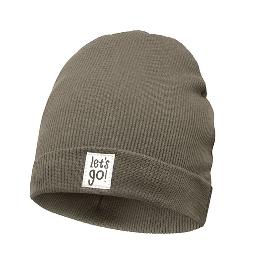 Czapka sci LETS GO! szary,ciemny 74/80 ze sklepu lenaodniemowlakadoszkolniaka.pl w kategorii Czapki dziecięce - zdjęcie 187419166