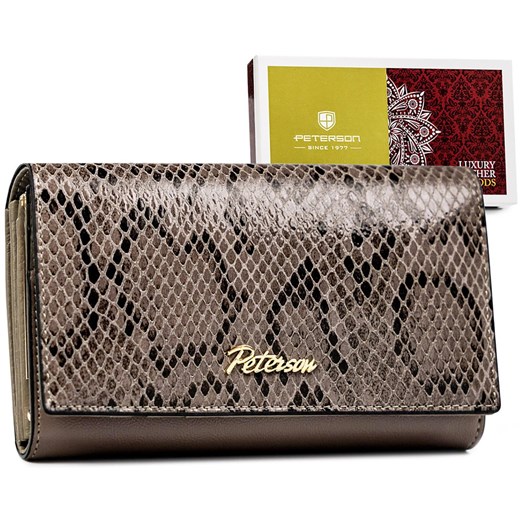 Portfel damski skóra naturalna skórzany Peterson ze sklepu lenaodniemowlakadoszkolniaka.pl w kategorii Portfele damskie - zdjęcie 187419769