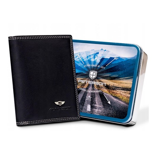 Portfel męski skórzany skóra naturalna Peterson ze sklepu lenaodniemowlakadoszkolniaka.pl w kategorii Portfele męskie - zdjęcie 187419985