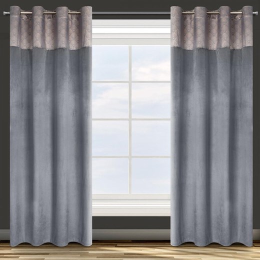 ZASŁONA GOTOWA D91 AGNES 140 X 250 CM GRAFITOWY ze sklepu lenaodniemowlakadoszkolniaka.pl w kategorii Zasłony - zdjęcie 187420358