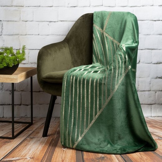 KOC GINKO3 150 X 200 CM CIEMNOZIELONY ze sklepu lenaodniemowlakadoszkolniaka.pl w kategorii Narzuty i kapy - zdjęcie 187420579