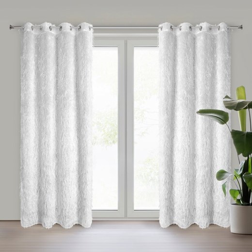 ZASŁONA GOTOWA MARGARET 140 X 250 CM BIAŁY ze sklepu lenaodniemowlakadoszkolniaka.pl w kategorii Zasłony - zdjęcie 187420885