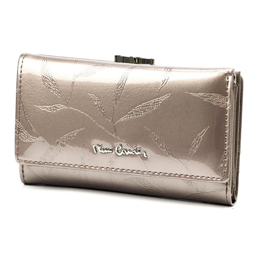 Pierre Cardin portfel skóra naturalna szary 02 LEAF 108 - kobieta ze sklepu lenaodniemowlakadoszkolniaka.pl w kategorii Portfele damskie - zdjęcie 187421398
