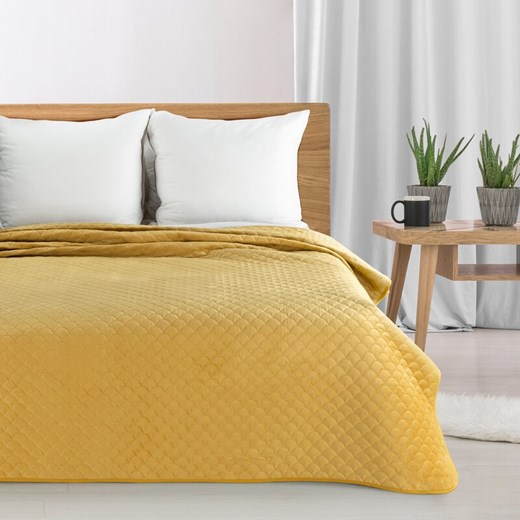 NARZUTA ARIEL 170 X 210 CM MUSZTARDOWY ze sklepu lenaodniemowlakadoszkolniaka.pl w kategorii Narzuty i kapy - zdjęcie 187421447