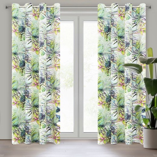 ZASŁONA GOTOWA ROMMY 140 X 250 CM BIAŁY ze sklepu lenaodniemowlakadoszkolniaka.pl w kategorii Zasłony - zdjęcie 187422178