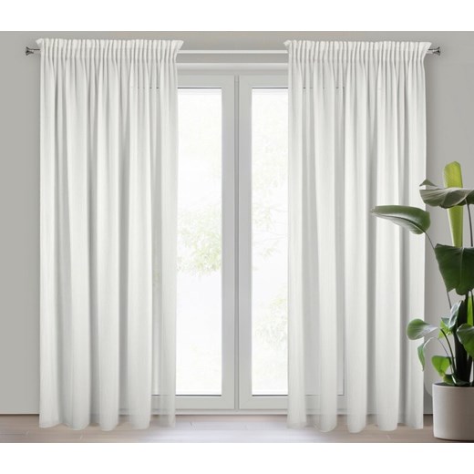 FIRANA GOTOWA MELINDA NA TAŚMIE 135 X 270 CM BIAŁY ze sklepu lenaodniemowlakadoszkolniaka.pl w kategorii Firany - zdjęcie 187422827