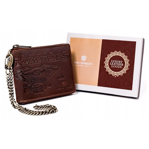 Portfel męski skórzany skóra naturalna Peterson ze sklepu lenaodniemowlakadoszkolniaka.pl w kategorii Portfele męskie - zdjęcie 187422865