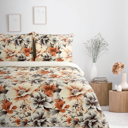 KOMPLET POŚCIELI SATYNOWEJ NIKA 51 140 X 200 CM CIEMNOKREMOWY ze sklepu lenaodniemowlakadoszkolniaka.pl w kategorii Pościele - zdjęcie 187423515