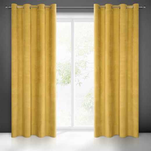 ZASŁONA GOTOWA MILO 140 X 250 CM ZŁOTY ze sklepu lenaodniemowlakadoszkolniaka.pl w kategorii Zasłony - zdjęcie 187424488