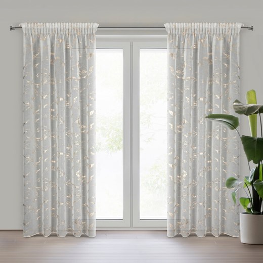 FIRANA GOTOWA ALINA NA TAŚMIE 140 X 270 CM BIAŁY ze sklepu lenaodniemowlakadoszkolniaka.pl w kategorii Firany - zdjęcie 187425237