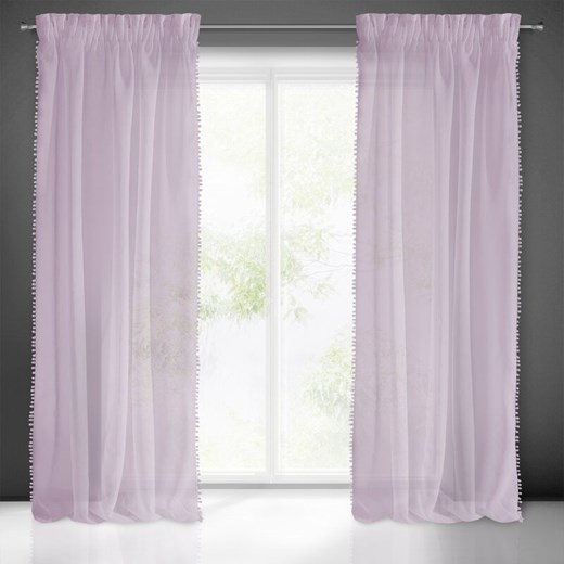 FIRANA GOTOWA ALMINA NA TAŚMIE 140 X 270 CM RÓŻOWY ze sklepu lenaodniemowlakadoszkolniaka.pl w kategorii Firany - zdjęcie 187425665