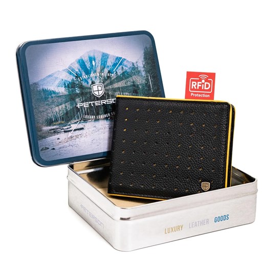 Portfel męski skórzany skóra naturalna Peterson ze sklepu lenaodniemowlakadoszkolniaka.pl w kategorii Portfele męskie - zdjęcie 187425779