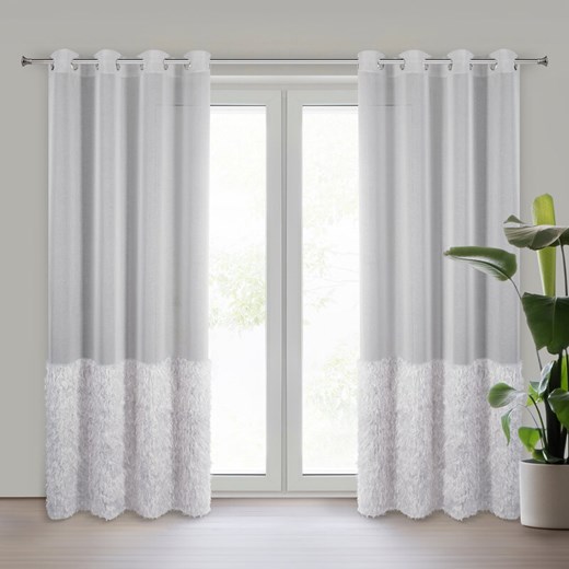 FIRANA GOTOWA MARGARET2 140 X 250 CM SREBRNY ze sklepu lenaodniemowlakadoszkolniaka.pl w kategorii Firany - zdjęcie 187425968