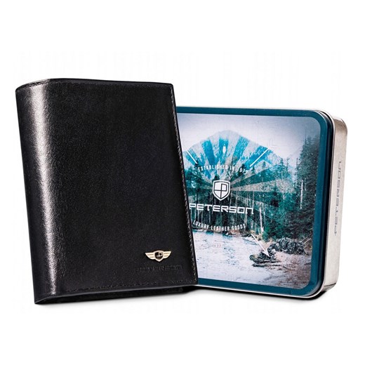 Portfel męski skórzany skóra naturalna Peterson ze sklepu lenaodniemowlakadoszkolniaka.pl w kategorii Portfele męskie - zdjęcie 187426098