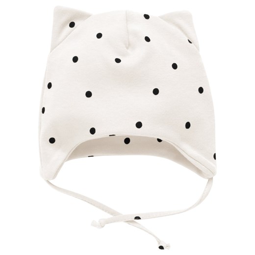 CZAPKA NIEM WIAZ TRES BIEN EC écru,groszki 74 ze sklepu lenaodniemowlakadoszkolniaka.pl w kategorii Czapki dziecięce - zdjęcie 187426575