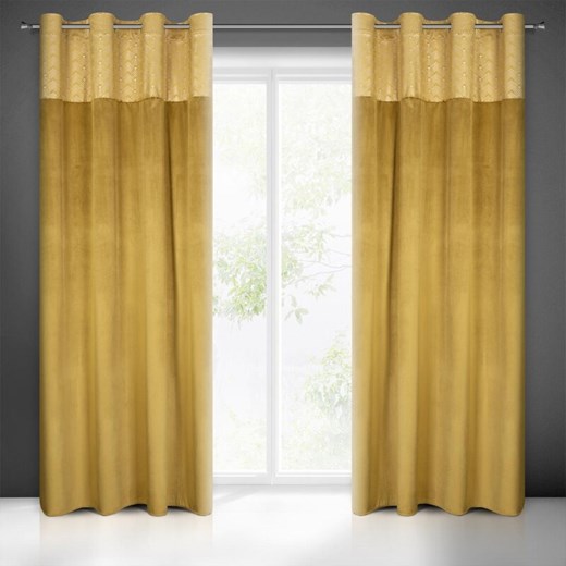 ZASŁONA GOTOWA ELEN 140 X 250 CM MIODOWY ze sklepu lenaodniemowlakadoszkolniaka.pl w kategorii Zasłony - zdjęcie 187428525