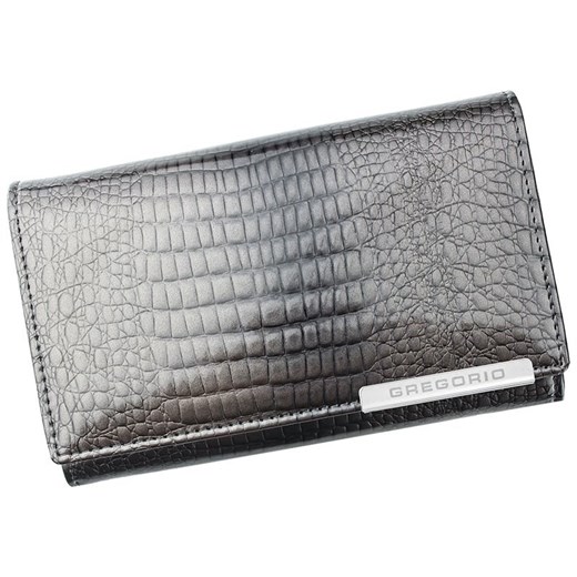 Gregorio portfel skóra naturalna szary GF101 - kobieta ze sklepu lenaodniemowlakadoszkolniaka.pl w kategorii Portfele damskie - zdjęcie 187428769