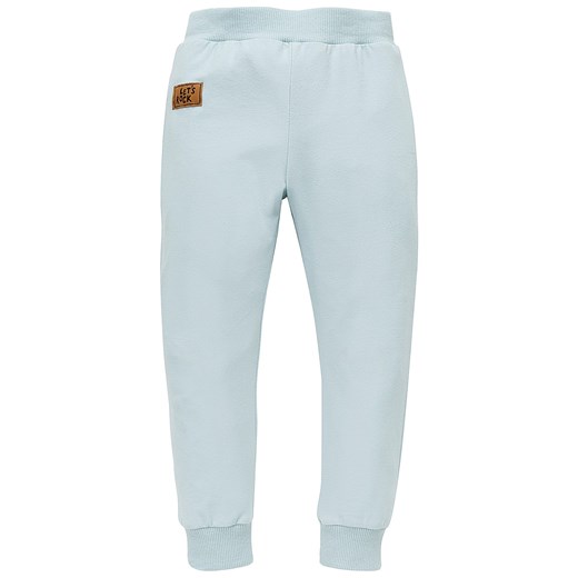 Spodnie niemowlęce niebieskie dla chłopięce Lets rock Pinokio ze sklepu lenaodniemowlakadoszkolniaka.pl w kategorii Spodnie i półśpiochy - zdjęcie 187429668