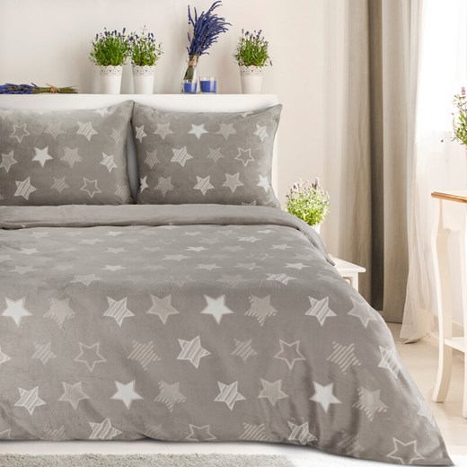 KOMPLET POŚCIELI FLANO 4 220 X 200 CM BEŻOWY ze sklepu lenaodniemowlakadoszkolniaka.pl w kategorii Pościele - zdjęcie 187430878