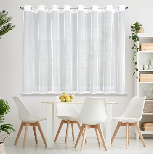 FIRANA GOTOWA CASSIE 300 X 150 CM BIAŁY ze sklepu lenaodniemowlakadoszkolniaka.pl w kategorii Firany - zdjęcie 187431886