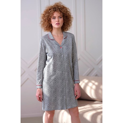 Cana koszula nocna damska długi rękaw do połowy uda rozmiar 3XL ze sklepu lenaodniemowlakadoszkolniaka.pl w kategorii Koszule nocne - zdjęcie 187432145