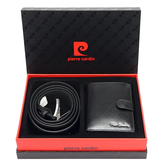 Zestaw na prezent dla mężczyzny portfel i pasek męski skórzany Pierre Cardin ze sklepu lenaodniemowlakadoszkolniaka.pl w kategorii Paski męskie - zdjęcie 187432678