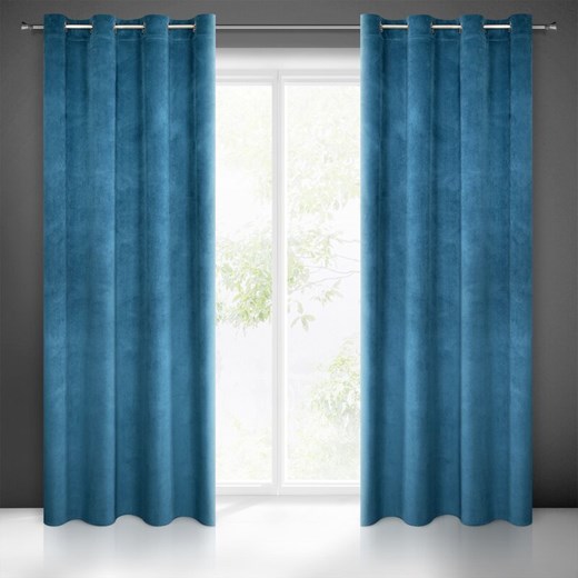 ZASŁONA GOTOWA MILO 140 X 250 CM GRANATOWY ze sklepu lenaodniemowlakadoszkolniaka.pl w kategorii Zasłony - zdjęcie 187433157