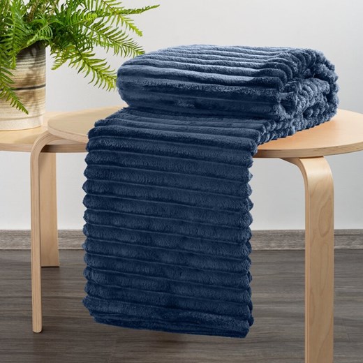 KOC D91 SOFT 170 X 210 CM GRANATOWY ze sklepu lenaodniemowlakadoszkolniaka.pl w kategorii Narzuty i kapy - zdjęcie 187434315