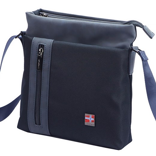 Torba saszetka na ramię męska materiałowa Nordee ze sklepu lenaodniemowlakadoszkolniaka.pl w kategorii Torby męskie - zdjęcie 187435139