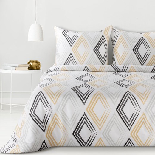 KOMPLET POŚCIELI SATYNOWEJ SPRING 35 220 X 200 CM BIAŁY ze sklepu lenaodniemowlakadoszkolniaka.pl w kategorii Pościele - zdjęcie 187435365