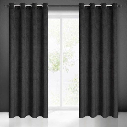 ZASŁONA GOTOWA ELIZA 140 X 250 CM CZARNY ze sklepu lenaodniemowlakadoszkolniaka.pl w kategorii Zasłony - zdjęcie 187436419