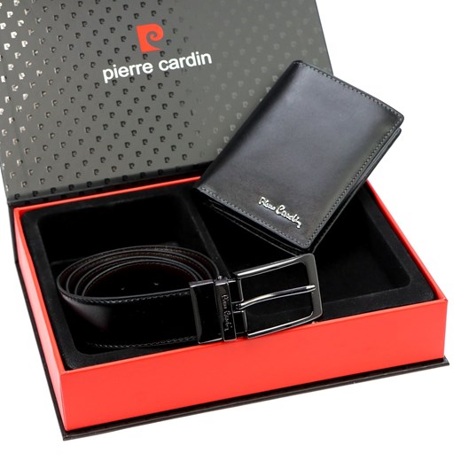Pierre Cardin pasek czarny - mężczyzna ze sklepu lenaodniemowlakadoszkolniaka.pl w kategorii Portfele męskie - zdjęcie 187437428