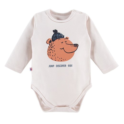 Body niemowlęce z długim rękawem dla chłopca Eevi Jump ze sklepu lenaodniemowlakadoszkolniaka.pl w kategorii Body niemowlęce - zdjęcie 187437557