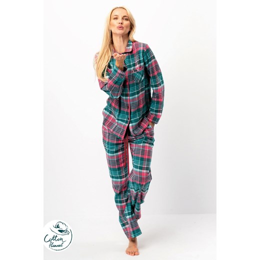 Piżama LNS 419 rozpinana ze sklepu lenaodniemowlakadoszkolniaka.pl w kategorii Piżamy damskie - zdjęcie 187438187