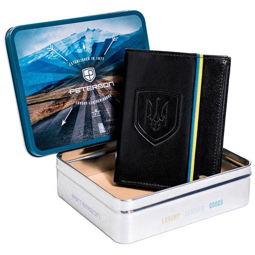 Portfel męski skórzany skóra naturalna Peterson ze sklepu lenaodniemowlakadoszkolniaka.pl w kategorii Portfele męskie - zdjęcie 187438415