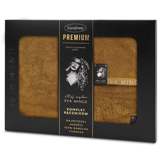 KOMPLET RĘCZNIKÓW VENUS 46 X 36 X 7 CM MIODOWY ze sklepu lenaodniemowlakadoszkolniaka.pl w kategorii Ręczniki - zdjęcie 187439109