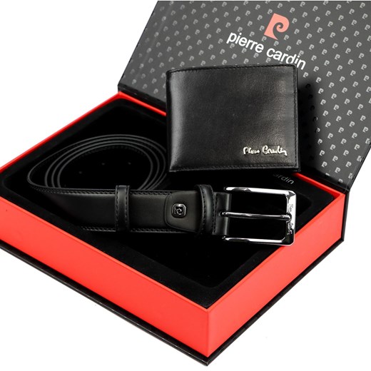 Zestaw na prezent dla mężczyzny portfel i pasek męski skórzany Pierre Cardin ze sklepu lenaodniemowlakadoszkolniaka.pl w kategorii Paski męskie - zdjęcie 187440739