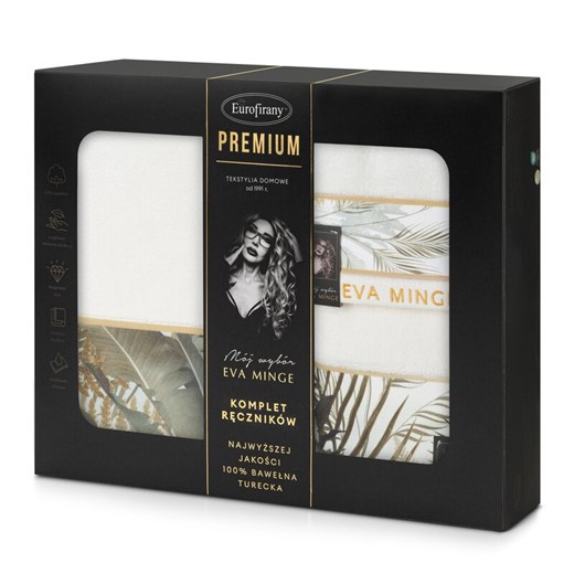 KOMPLET RĘCZNIKÓW EVA17 46 X 36 X 7 CM BIAŁY ze sklepu lenaodniemowlakadoszkolniaka.pl w kategorii Ręczniki - zdjęcie 187440917