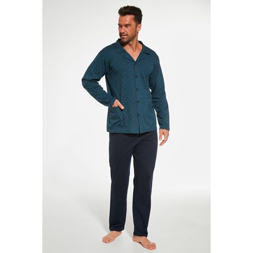 Piżama męska z długim rękawem długie spodnie 114/64 ze sklepu lenaodniemowlakadoszkolniaka.pl w kategorii Piżamy męskie - zdjęcie 187441025