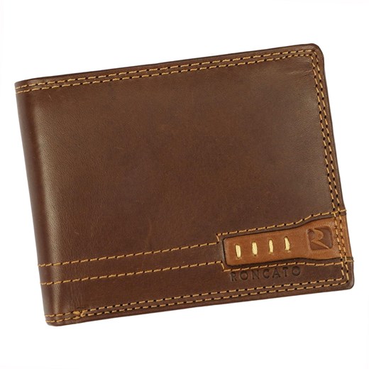 Portfel męski skórzany skóra naturalna Roncato ze sklepu lenaodniemowlakadoszkolniaka.pl w kategorii Portfele męskie - zdjęcie 187441788