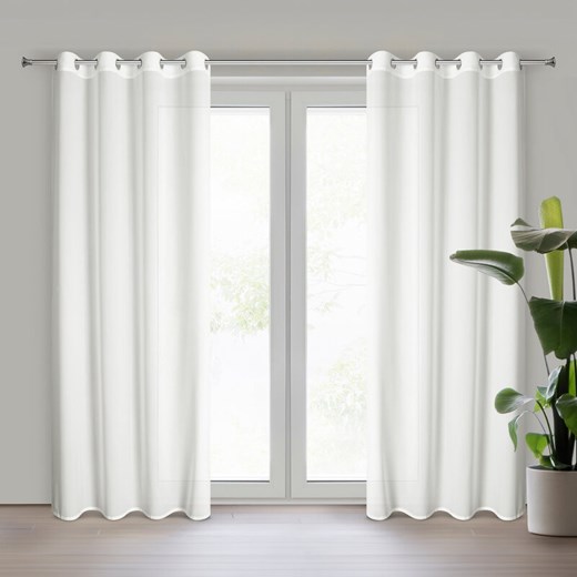 FIRANA GOTOWA ROSSI 135 X 250 CM BIAŁY ze sklepu lenaodniemowlakadoszkolniaka.pl w kategorii Firany - zdjęcie 187442416