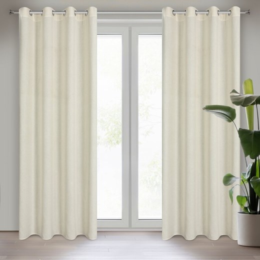 ZASŁONA GOTOWA LIDIA 140 X 250 CM NATURALNY ze sklepu lenaodniemowlakadoszkolniaka.pl w kategorii Zasłony - zdjęcie 187443475