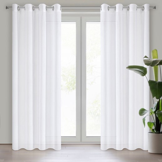 FIRANA GOTOWA ESIM 140 X 250 CM BIAŁY ze sklepu lenaodniemowlakadoszkolniaka.pl w kategorii Firany - zdjęcie 187443659