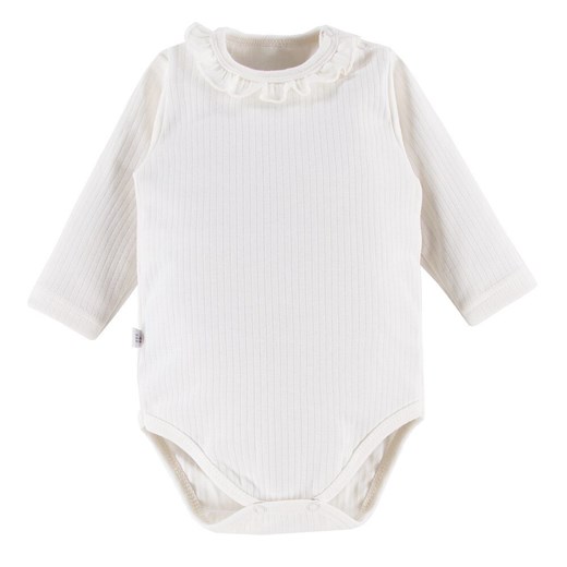 Body z długim rękawem niemowlęce dla dziewczynki Eevi Ceremony ecru ze sklepu lenaodniemowlakadoszkolniaka.pl w kategorii Body niemowlęce - zdjęcie 187444188