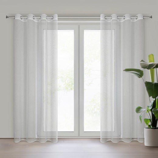 FIRANA GOTOWA ABI 140 X 250 CM BIAŁY ze sklepu lenaodniemowlakadoszkolniaka.pl w kategorii Firany - zdjęcie 187444707