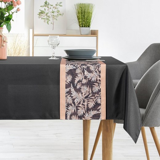 OBRUS ANITA 1 140 X 220 CM CZARNY ze sklepu lenaodniemowlakadoszkolniaka.pl w kategorii Obrusy i bieżniki - zdjęcie 187445989