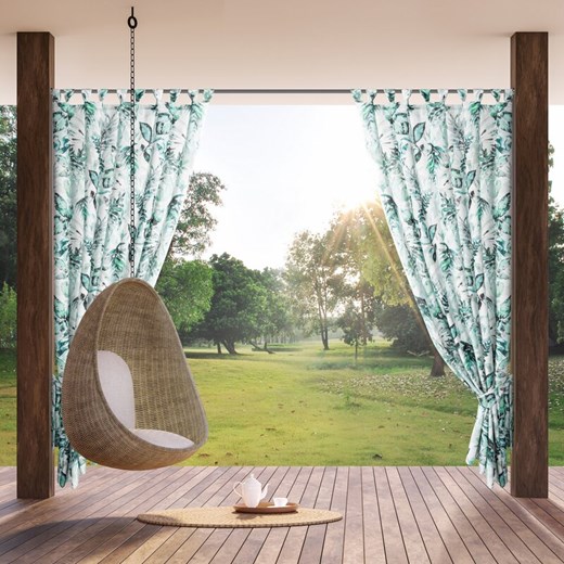 ZASŁONA GOTOWA GARDEN2 NA SZELKACH 155 X 220 CM BIAŁY ze sklepu lenaodniemowlakadoszkolniaka.pl w kategorii Zasłony - zdjęcie 187446456
