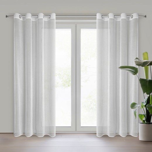 FIRANA GOTOWA ADRI 140 X 250 CM BIAŁY ze sklepu lenaodniemowlakadoszkolniaka.pl w kategorii Firany - zdjęcie 187448155