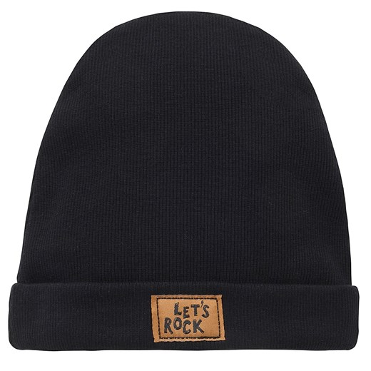 Czapka sci LETS ROCK czarny 128/140 ze sklepu lenaodniemowlakadoszkolniaka.pl w kategorii Czapki dziecięce - zdjęcie 187449558