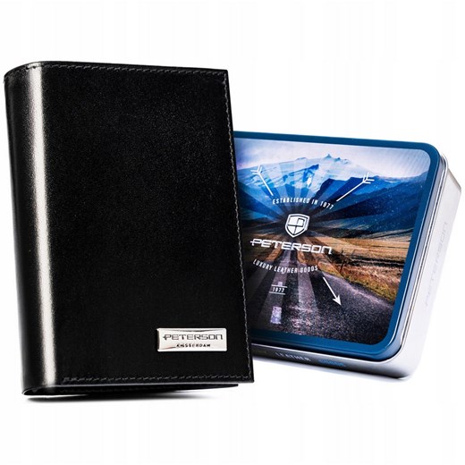 Portfel męski skórzany skóra naturalna Peterson ze sklepu lenaodniemowlakadoszkolniaka.pl w kategorii Portfele męskie - zdjęcie 187450305